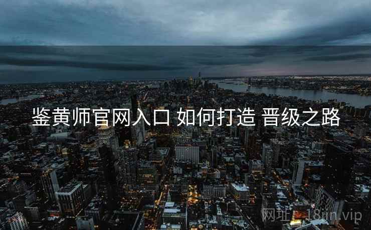鉴黄师官网入口 如何打造 晋级之路
