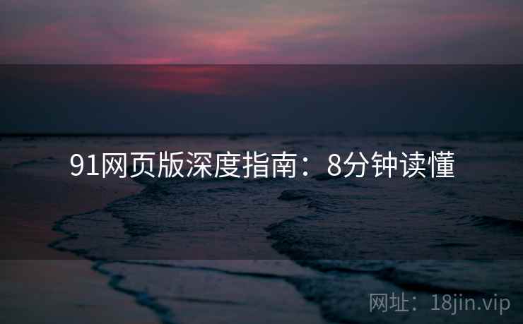 91网页版深度指南：8分钟读懂