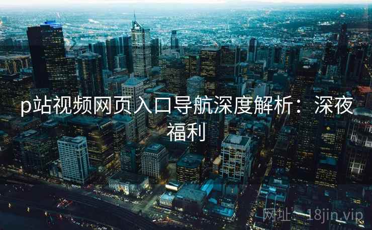 p站视频网页入口导航深度解析：深夜福利